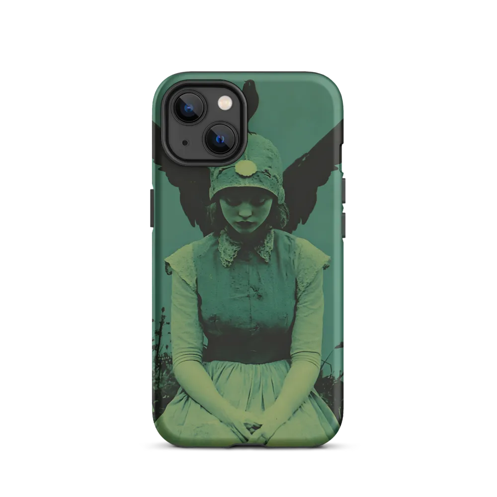 Surreal Woman with Bird and Wings | Phone Case