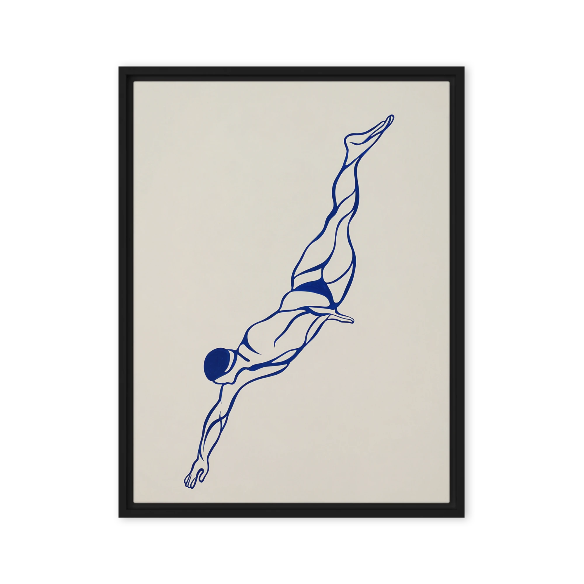 Blue Swimmer in Motion | Art Print