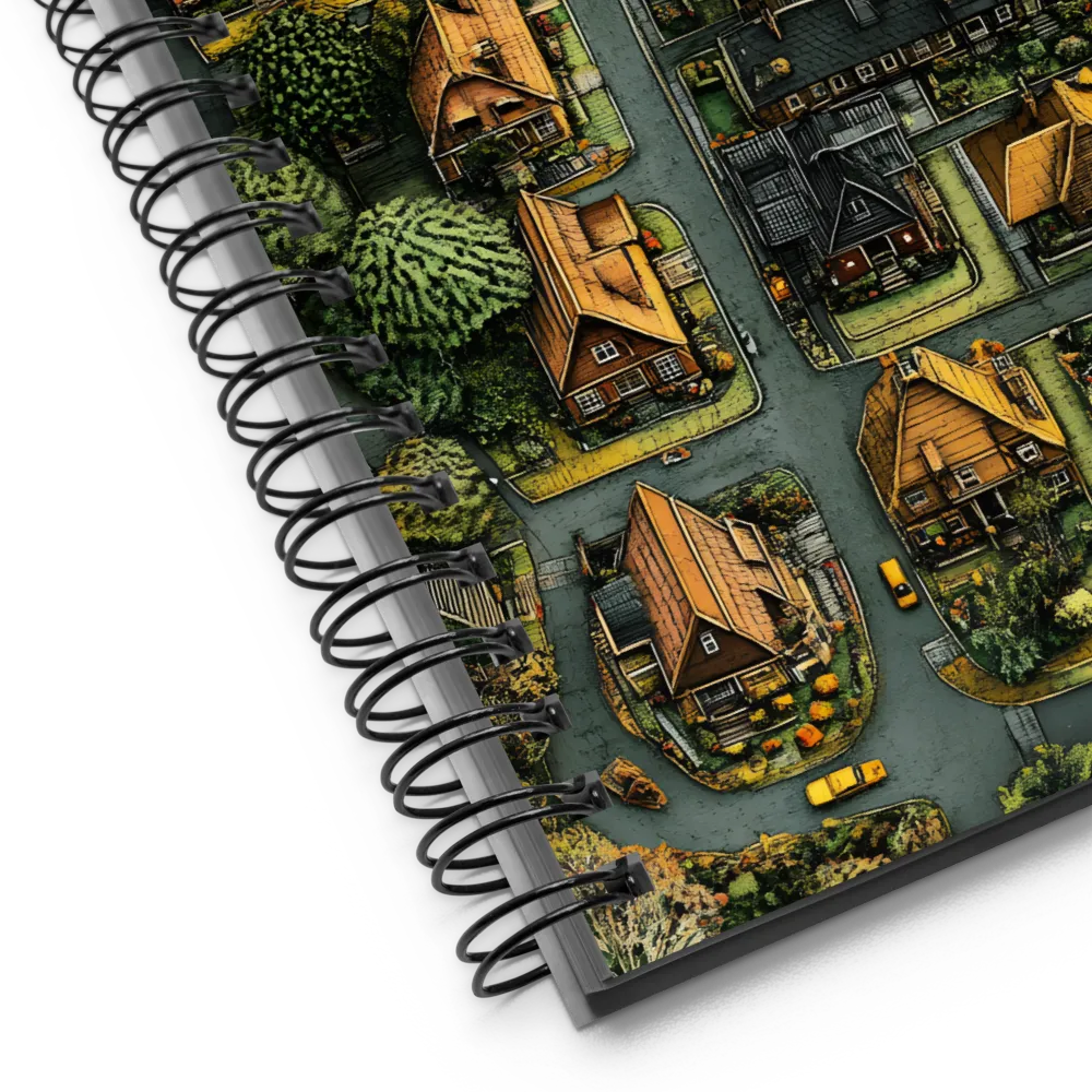 Textured Suburban Overview 
 Spiral Notebook | 140 pages