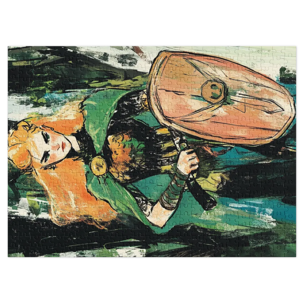 Fierce Woman Warrior Artwork | Jigsaw Puzzle (252/520 pieces)