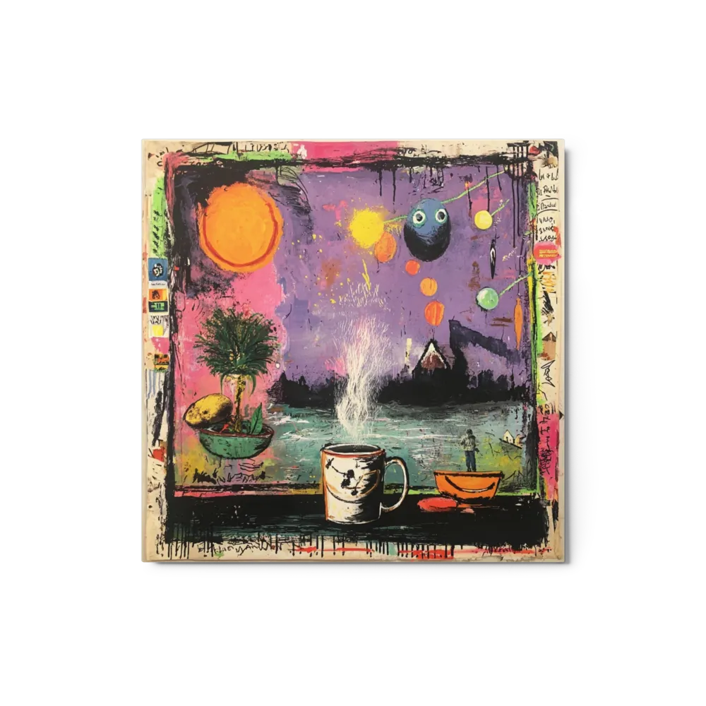 Midnight Brew 
 Poster with Black Frame | 14″x 14″
