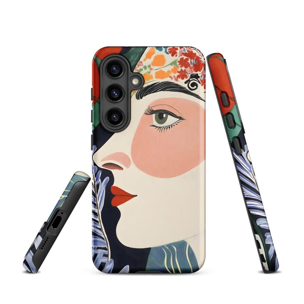 Art Nouveau Floral Profile | Phone Case