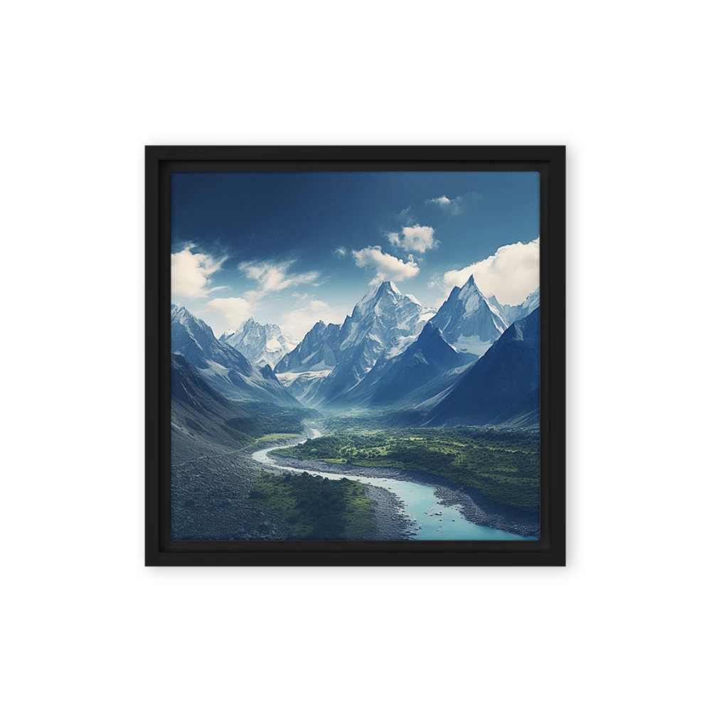 Alpine River Valley | Art Print