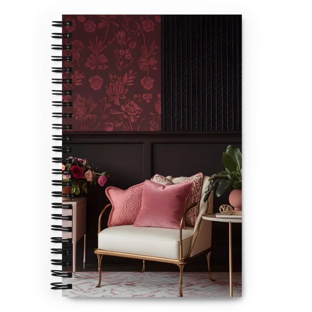 Cozy Floral Retreat 
 Spiral Notebook | 140 pages