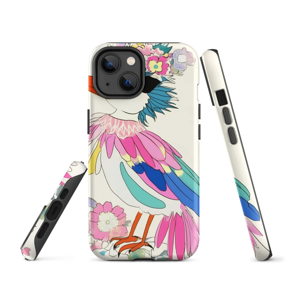Stylized Colorful Bird Illustration | Phone Case