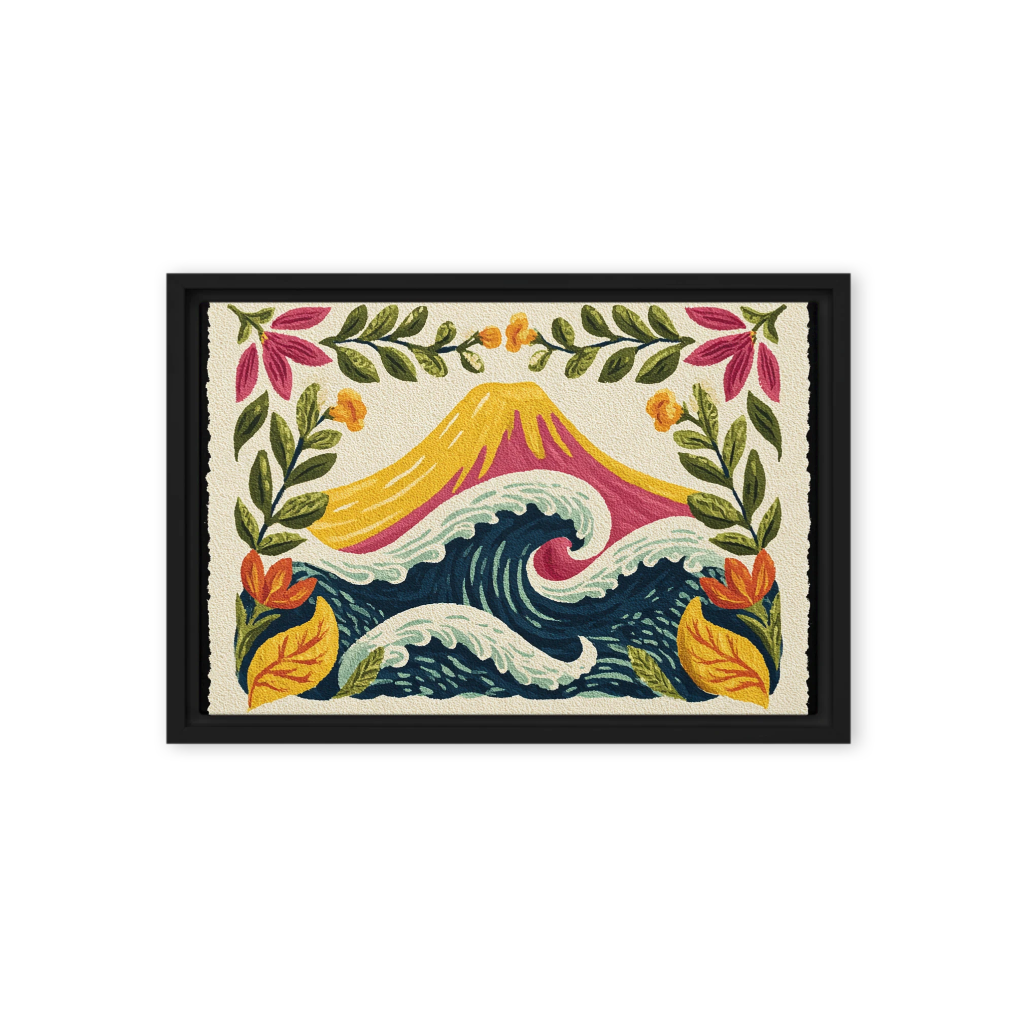 Mount Fuji and Woven Waves | Art Print