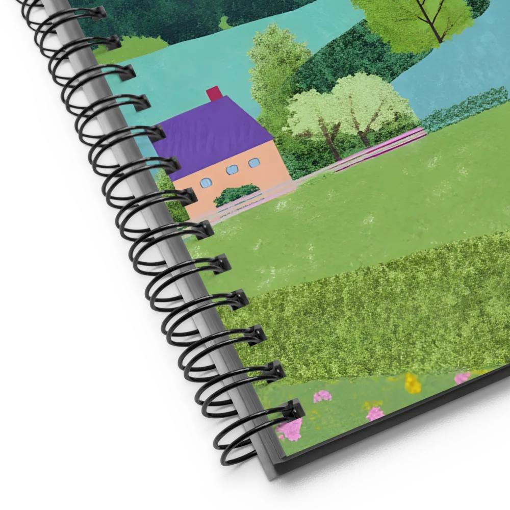 Textured Hillside Retreat 
 Spiral Notebook | 140 pages