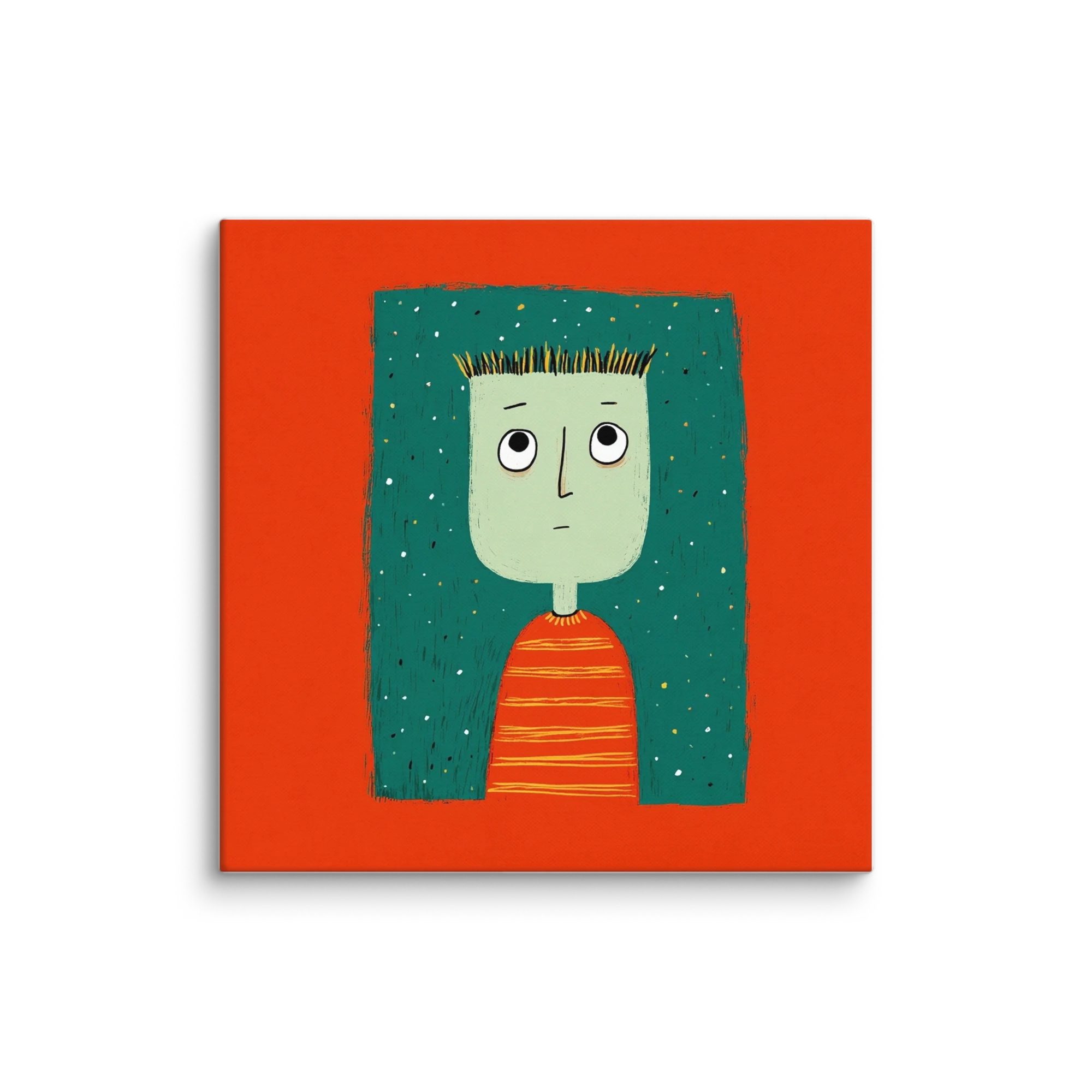 Textured Folk Storybook Wall Art — Naive Folk Tales