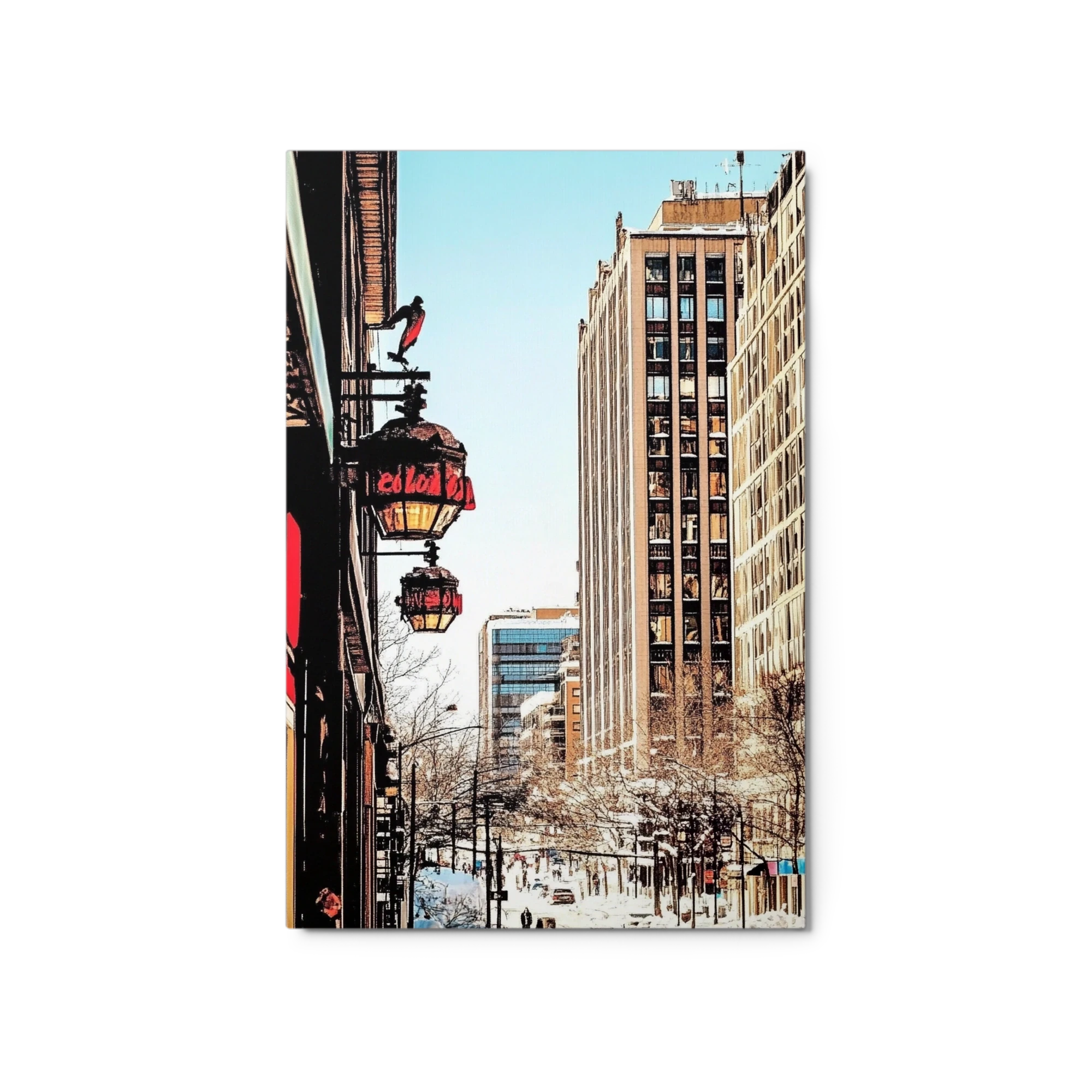 Urban Winter Cityscape