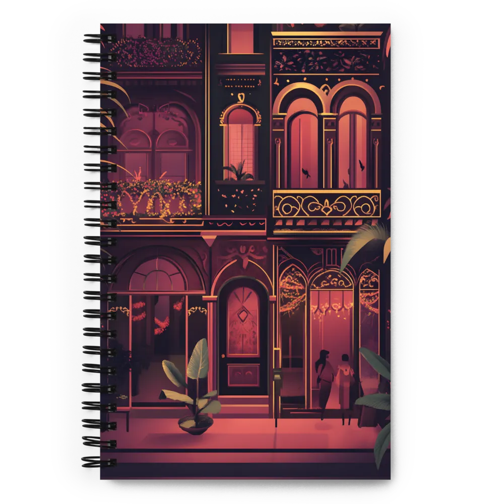 Nightfall in the Urban Oasis 
 Spiral Notebook | 140 pages
