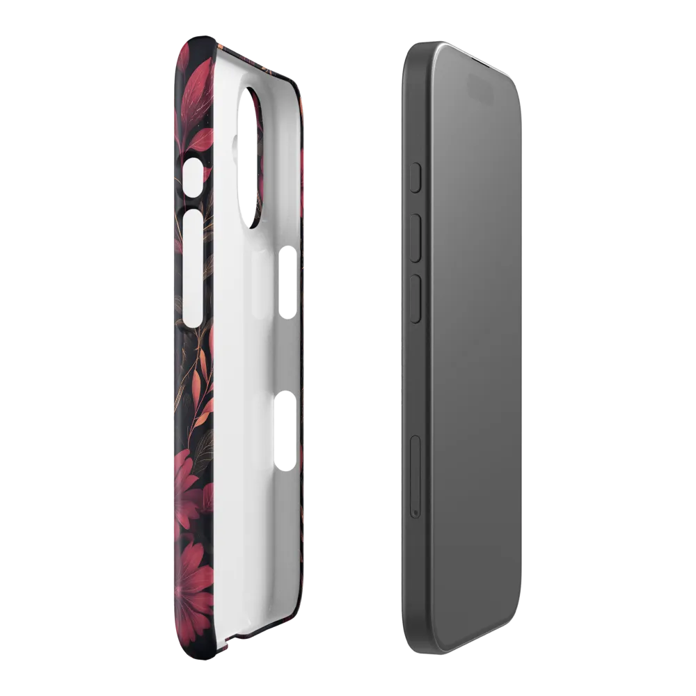 Art Nouveau Woman with Floral Frame 
 iPhone 15 Pro | Snap Case