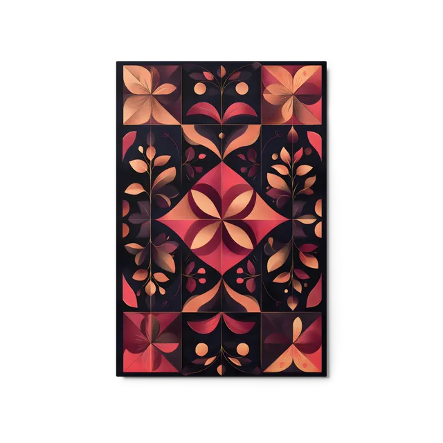 Organic Grid Harmony | Art Print