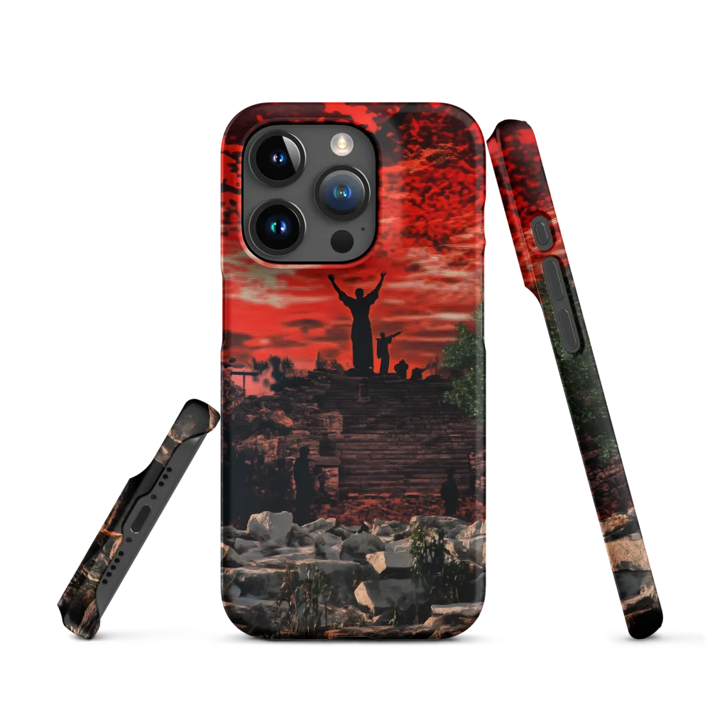 Dramatic Landscape with Silhouettes | Phone Case