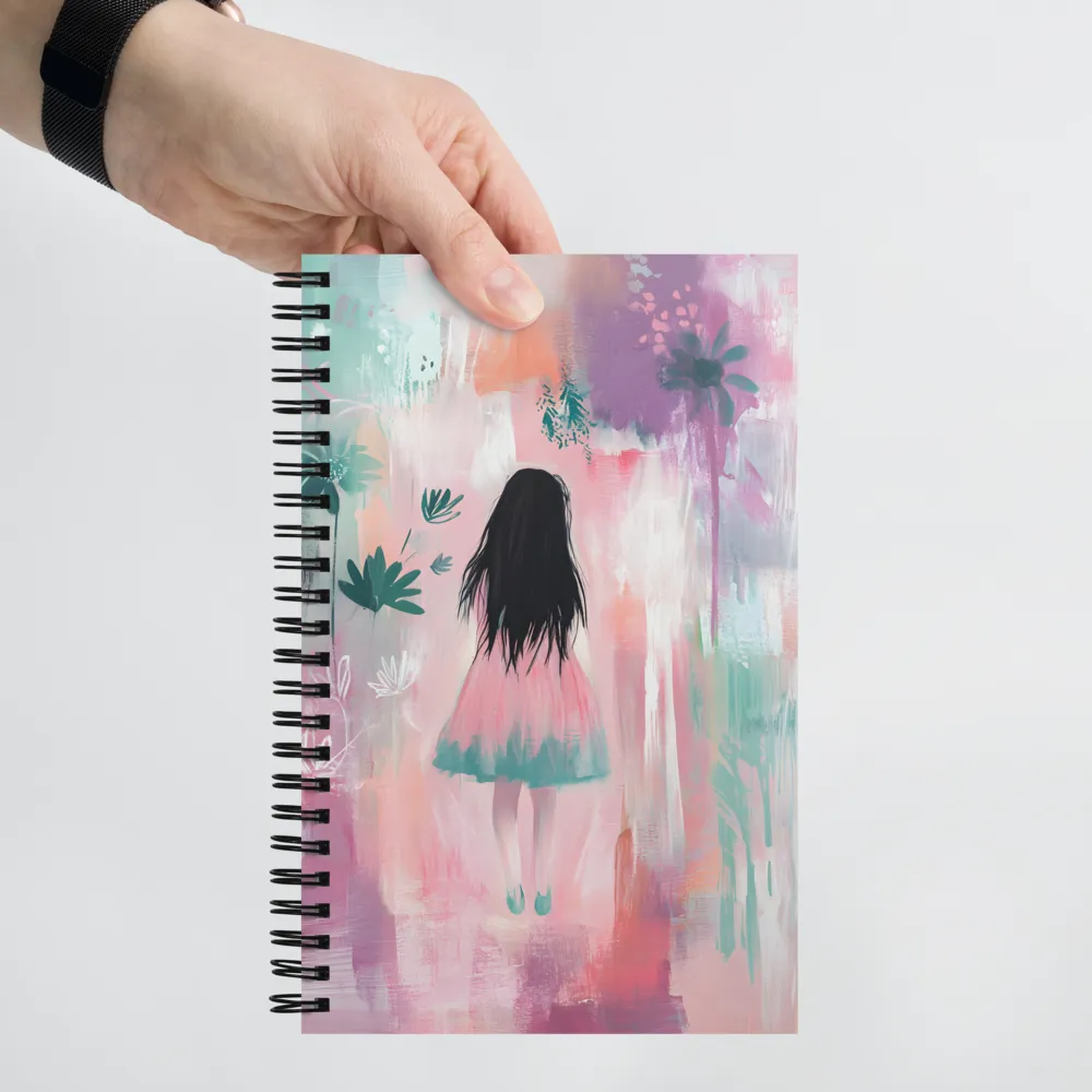 Whimsical Wanderer in Floral Dreams 
 Spiral Notebook | 140 pages