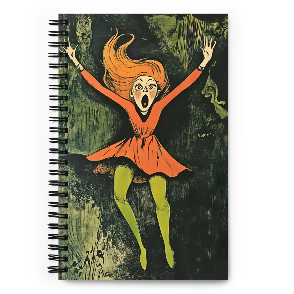 The Falling Scream 
 Spiral Notebook | 140 pages