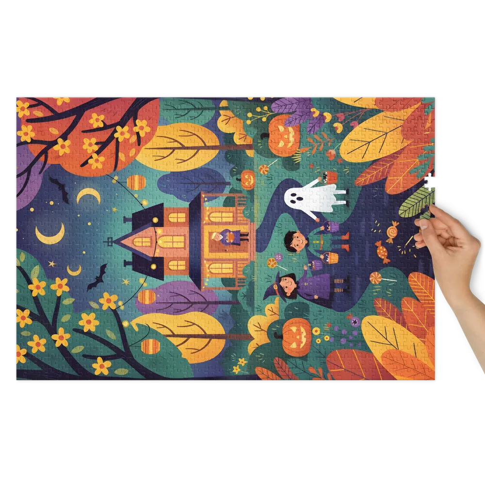 Trick‑or‑Treat Night | Jigsaw Puzzles