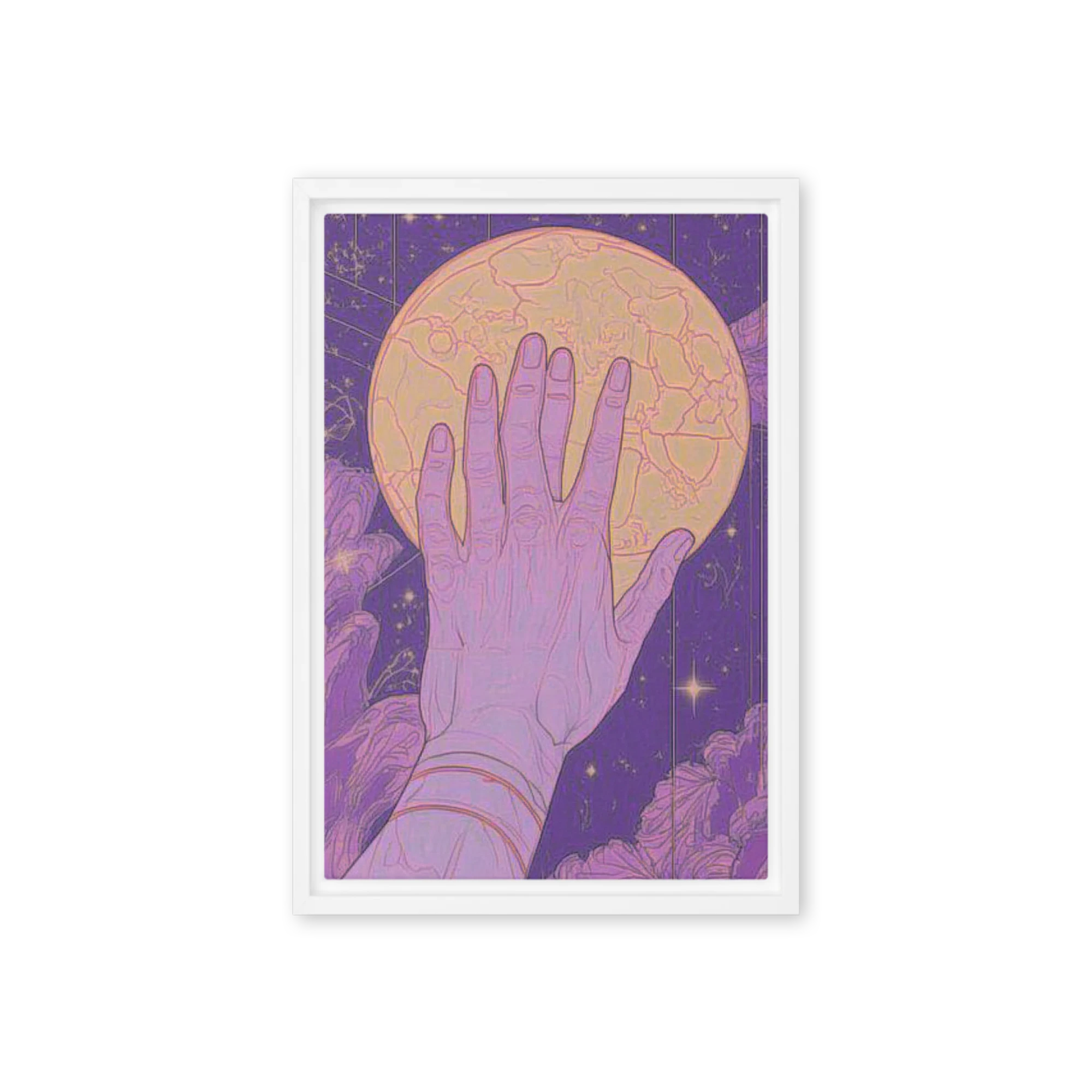 Cosmic Hand Embrace | Art Print