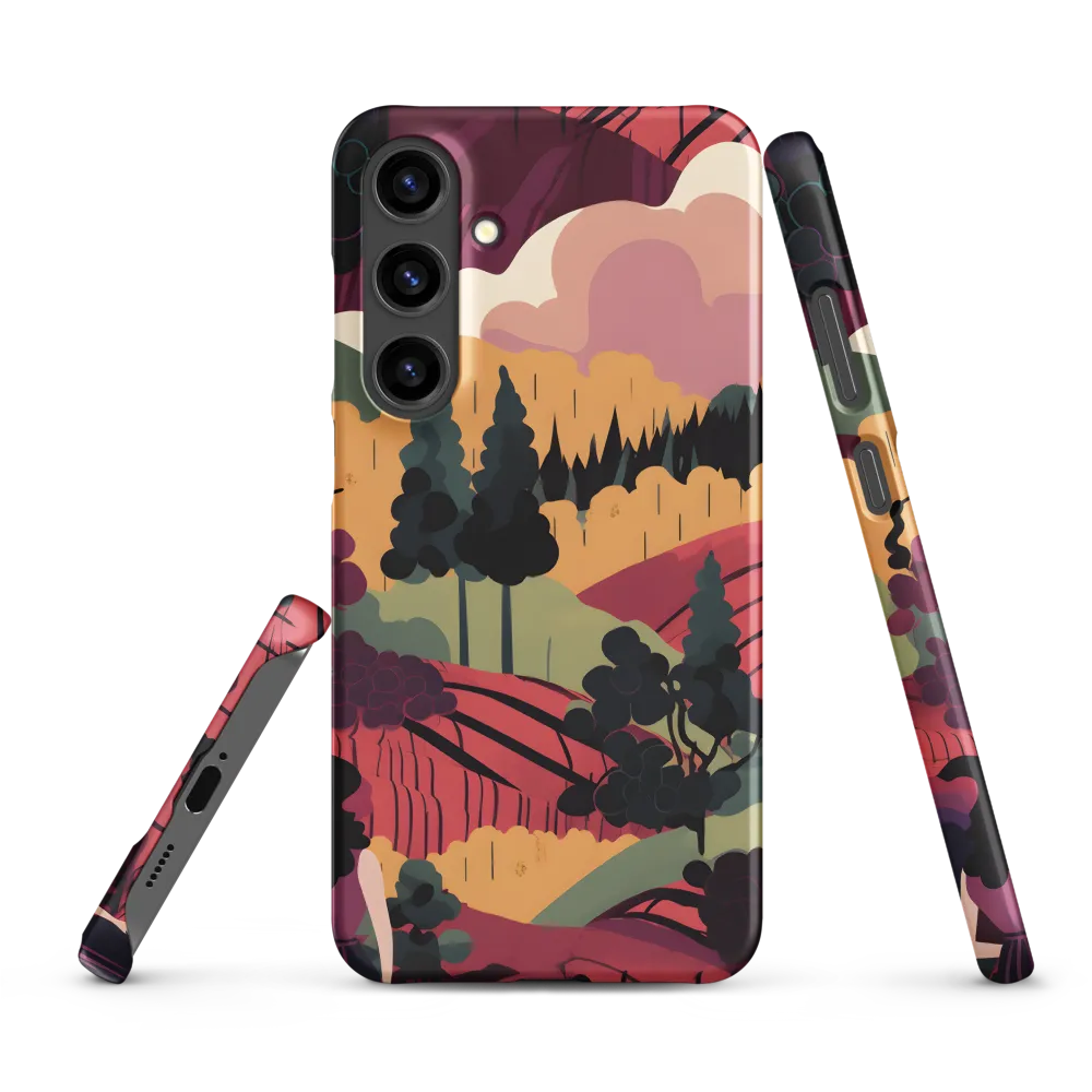 Abstract Landscape Digital Illustration | Phone Case
