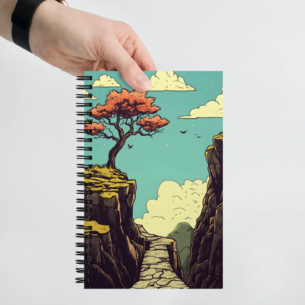 Tranquil Cliffside Journey 
 Spiral Notebook | 140 pages