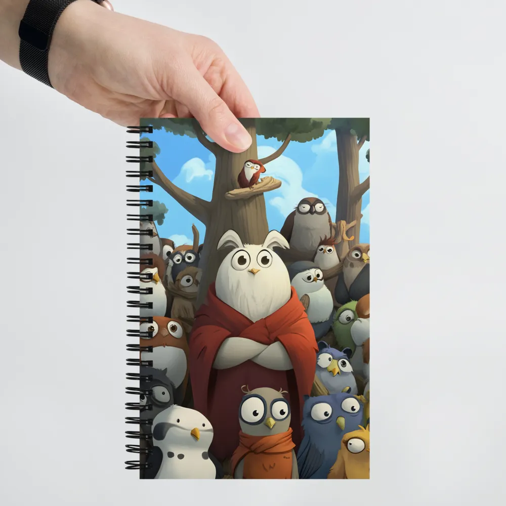 The Grand Owl Assembly 
 Spiral Notebook | 140 pages