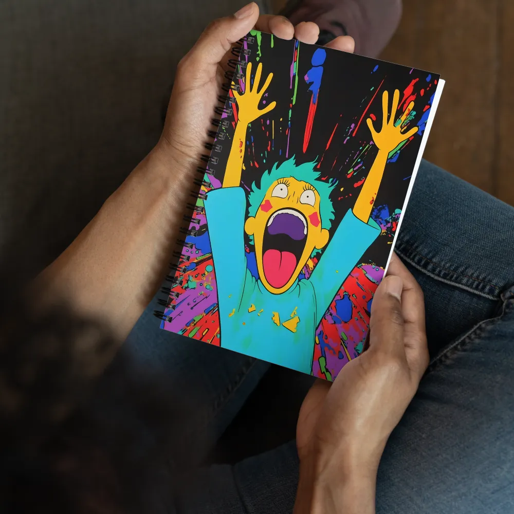 Colorful Scream 
 Spiral Notebook | 140 pages