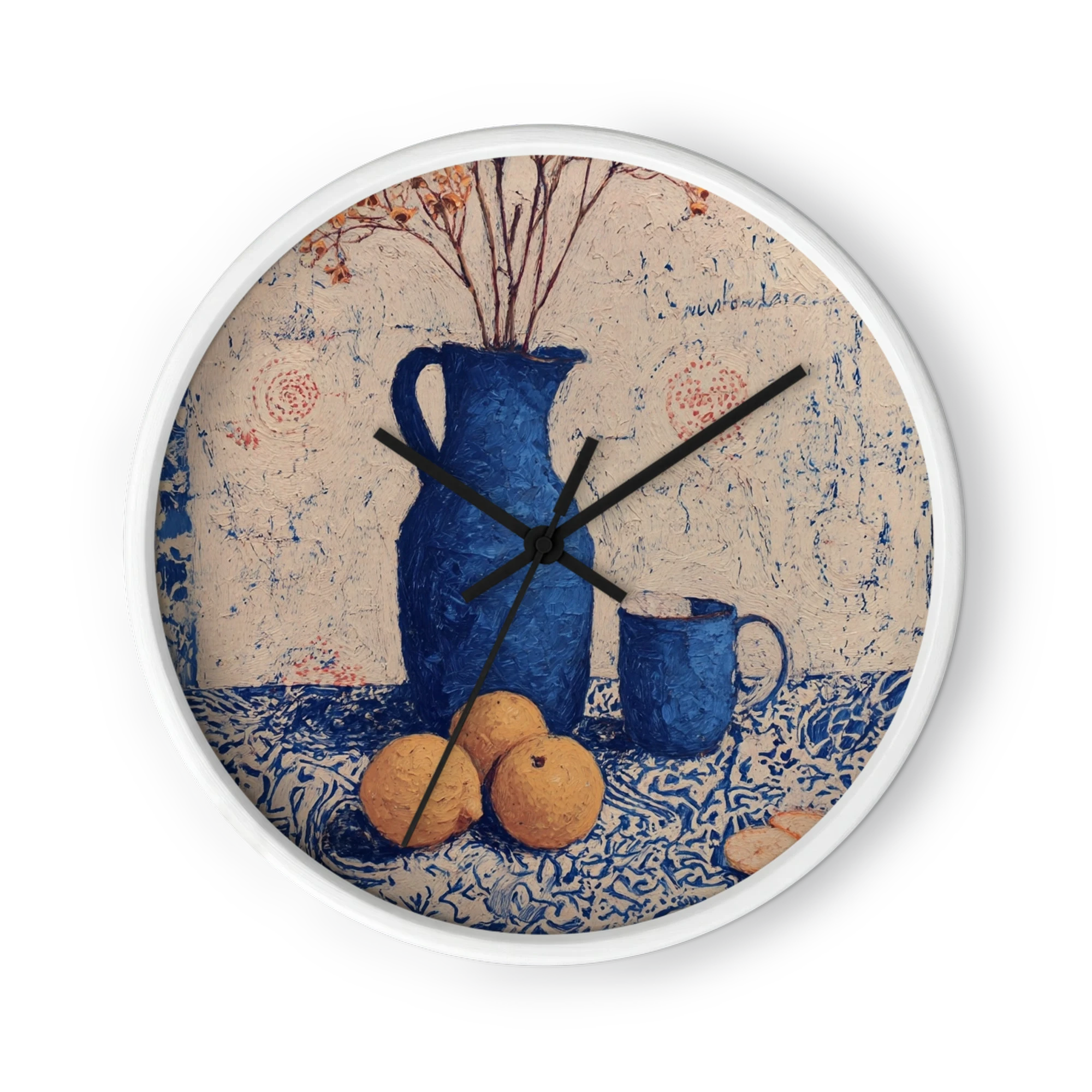 Blue Pitcher and Lemons