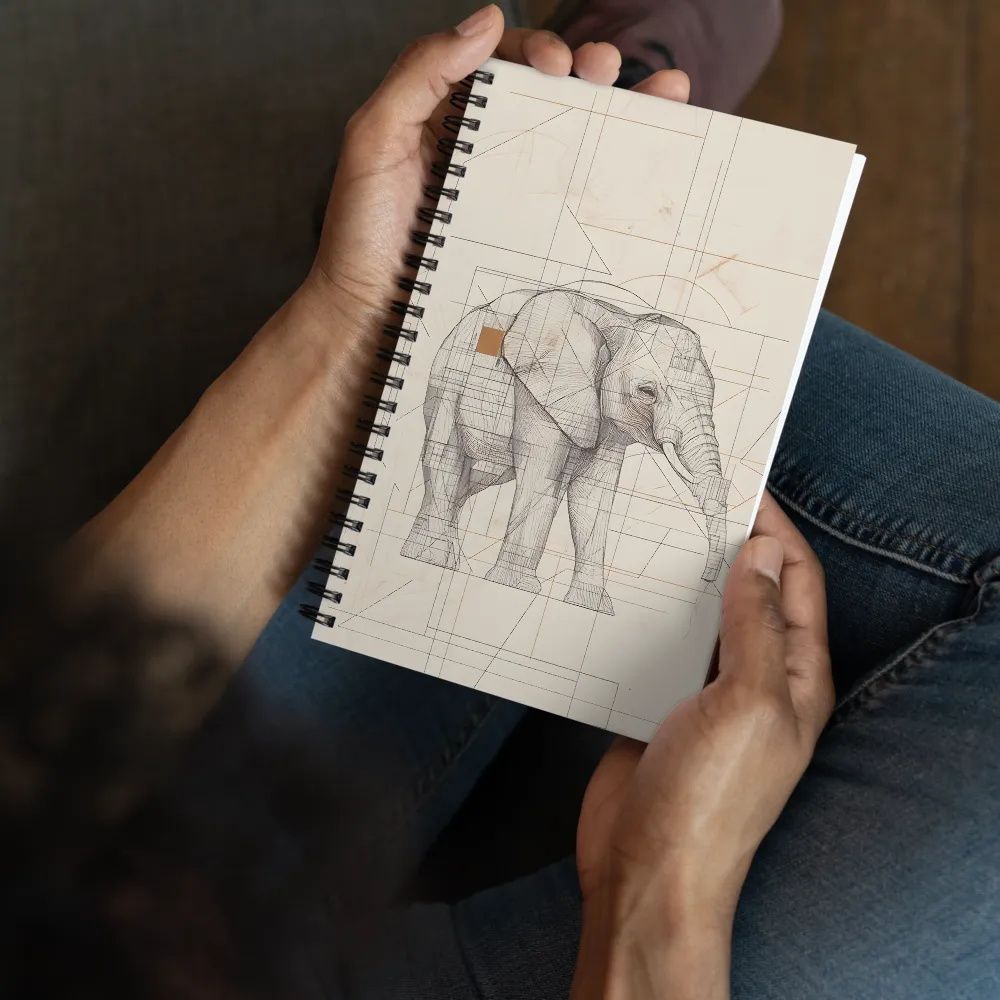 Elephant Architectural Study 
 Spiral Notebook | 140 pages