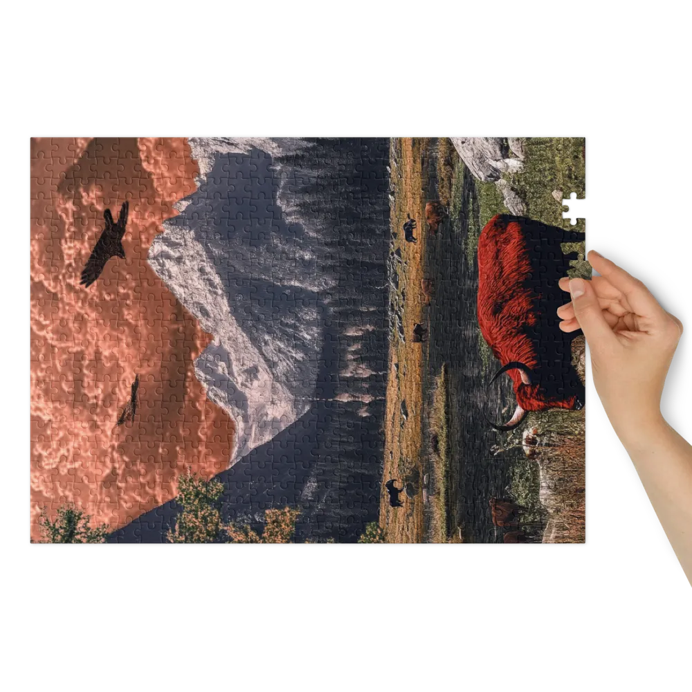 Sentinela Céu Carmesim 
 Puzzle em caixa de metal