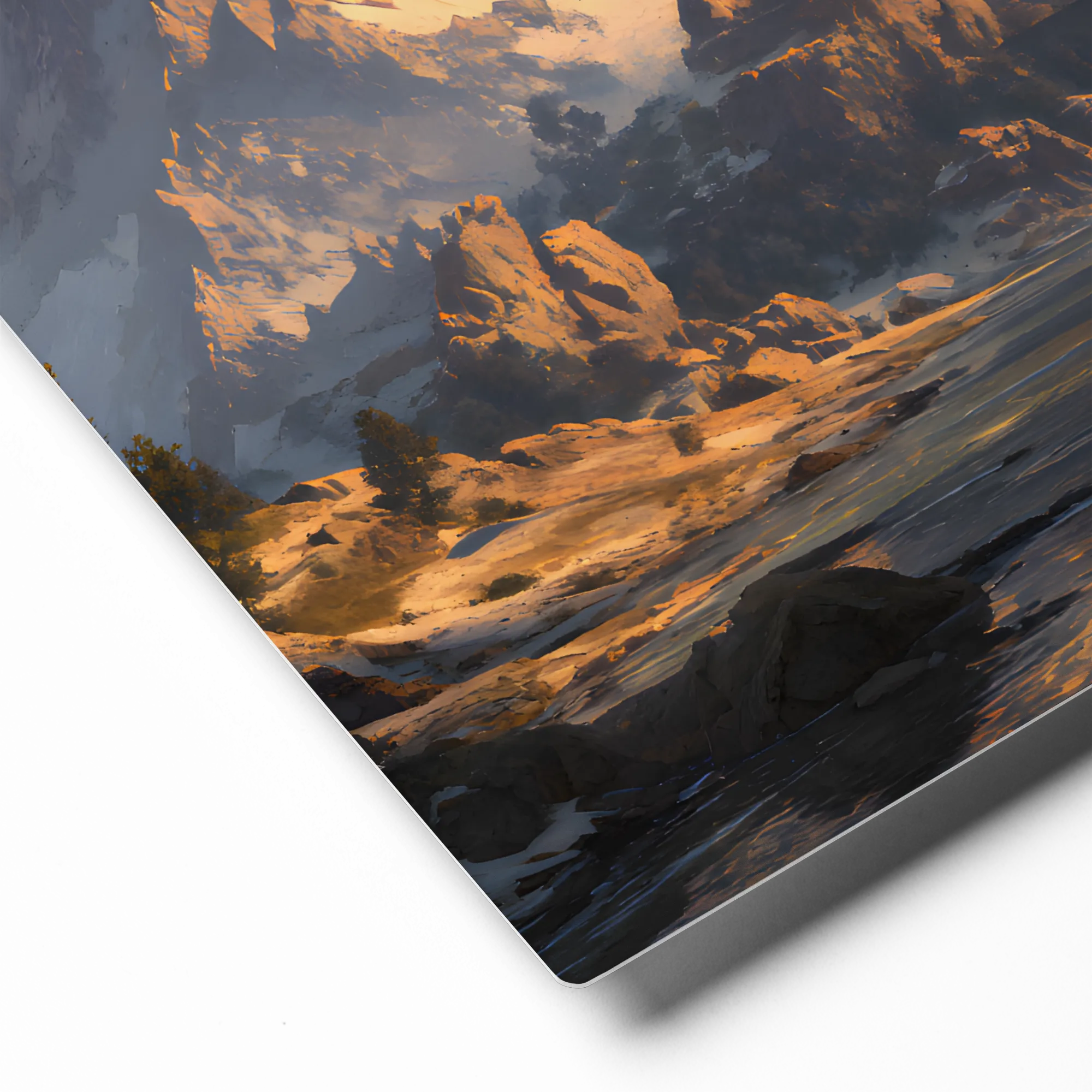 Passage of Golden Light 
 Canvas | 12″x 12″