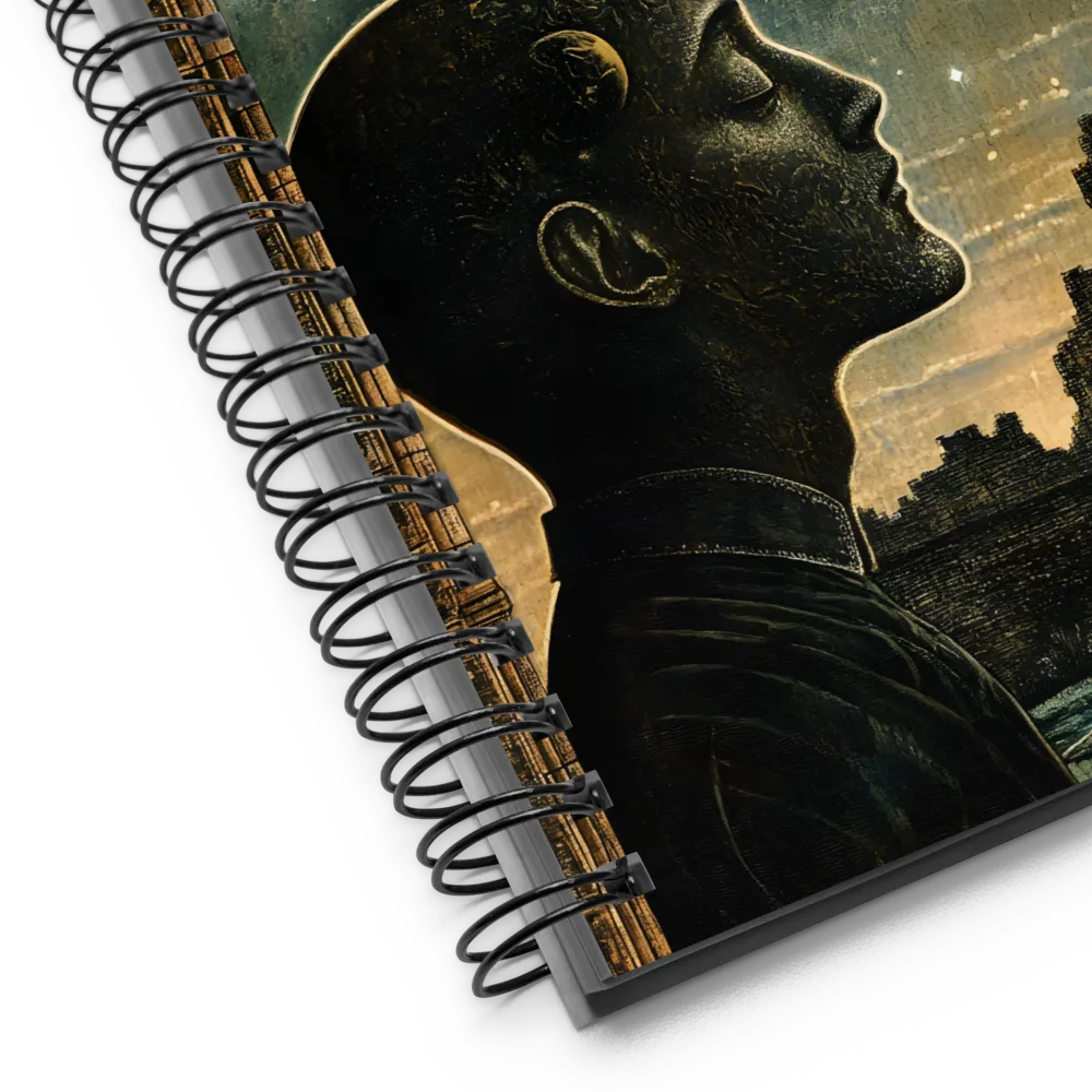 Contemplation Under the Moonlit Arch 
 Spiral Notebook | 140 pages