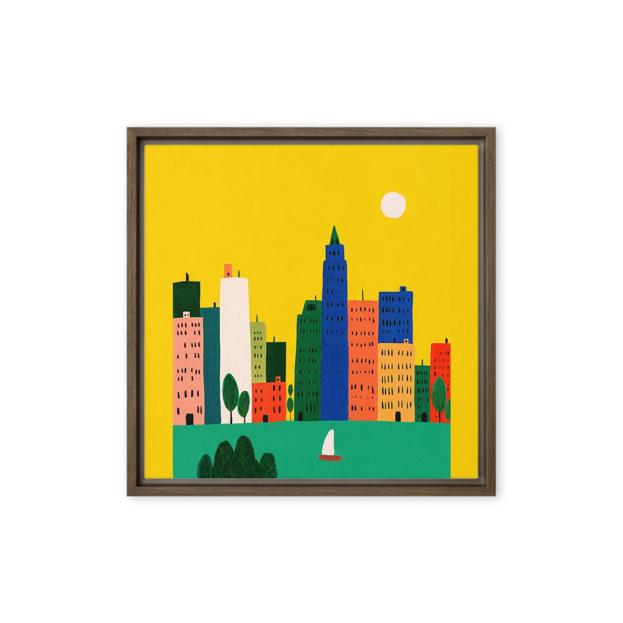 Bright City Skyline