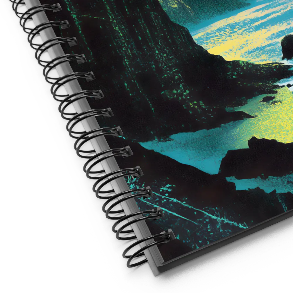 Neon Coastal Dream 
 Spiral Notebook | 140 pages