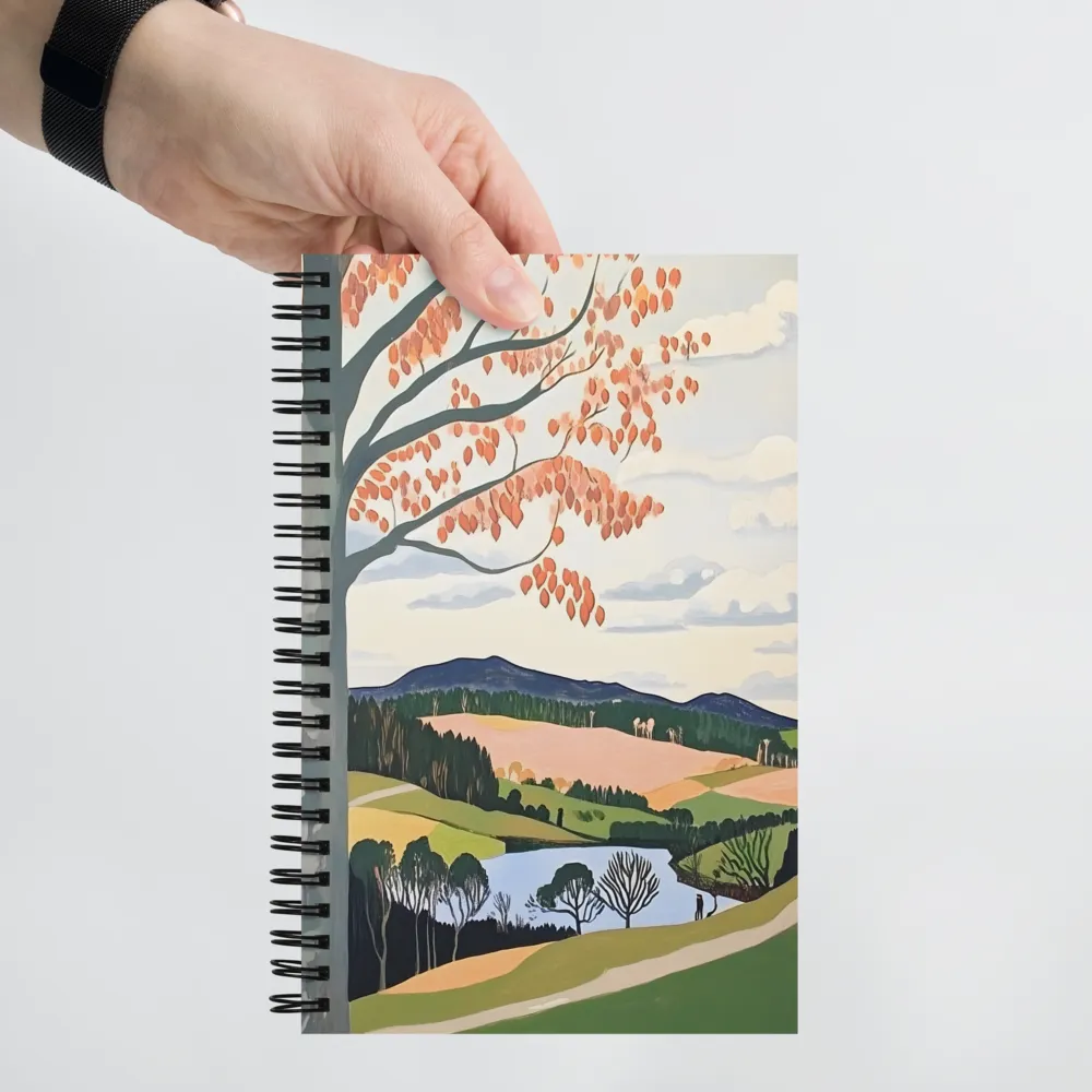 Tranquil Autumn Landscape 
 Spiral Notebook | 140 pages