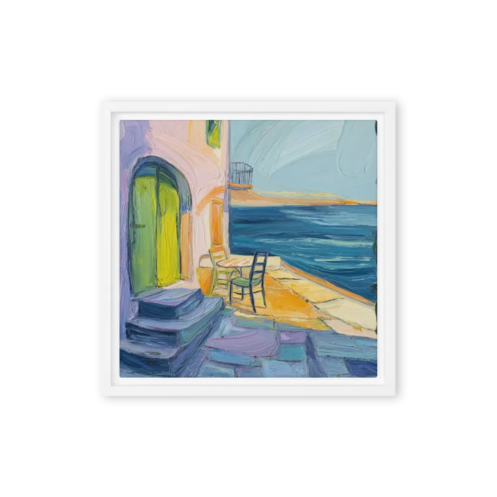 Seaside Sanctuary 
 Metal Print | 12″x 12″