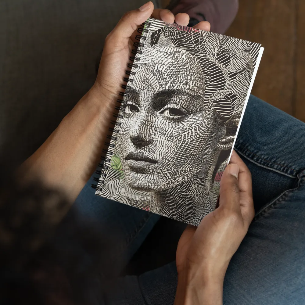 Engraved Visage 
 Spiral Notebook | 140 pages