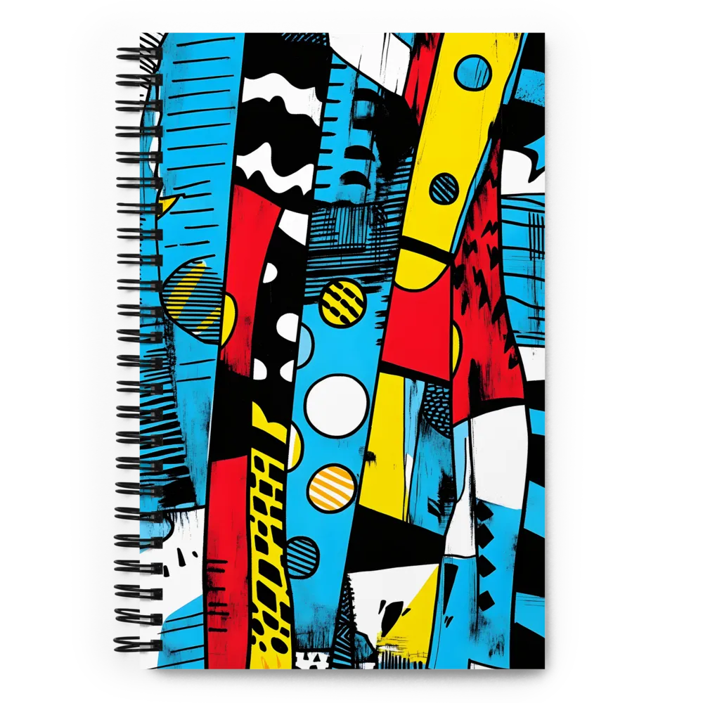 Dynamic Pop Abstraction 
 Spiral Notebook | 140 pages