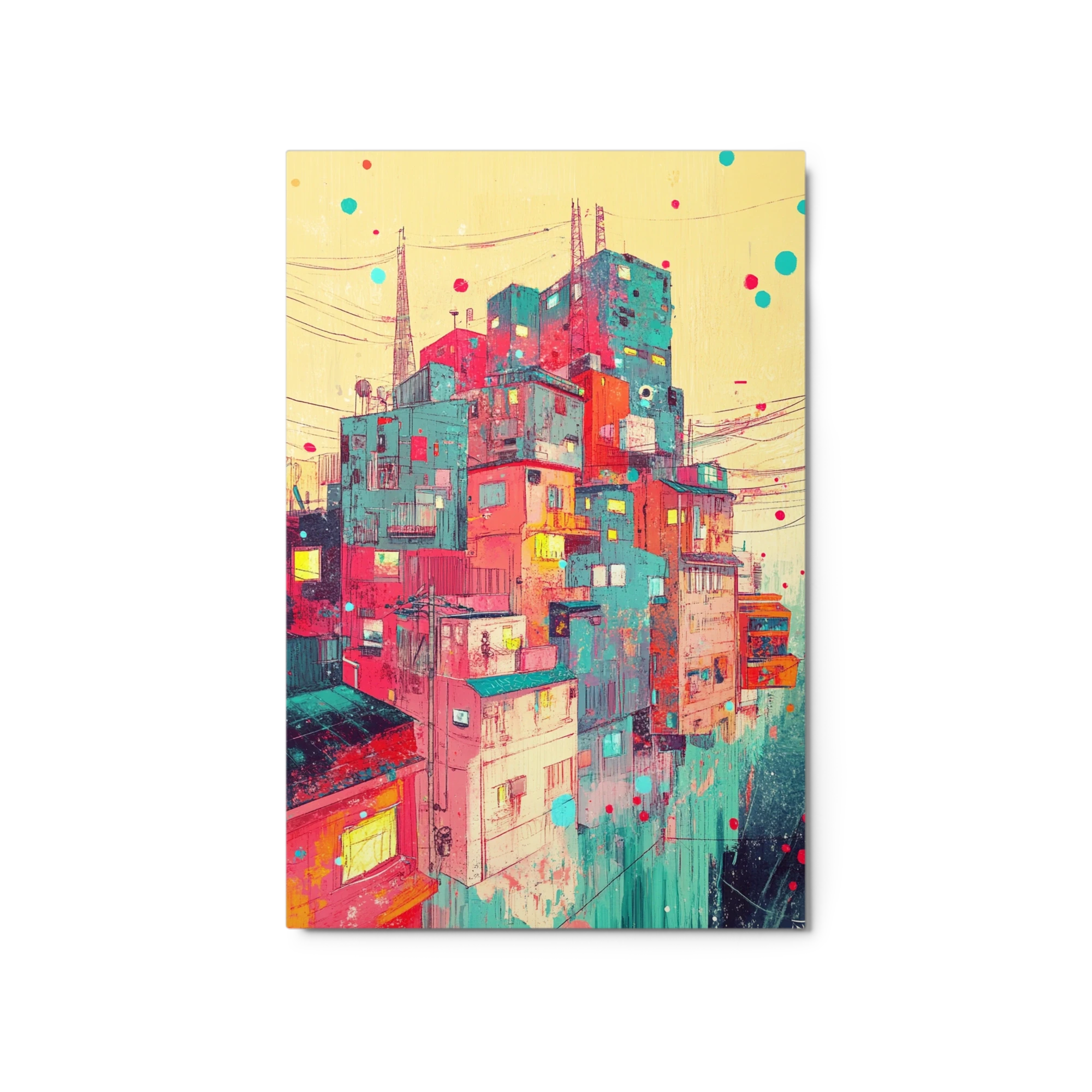 Colorful Urban Cityscape