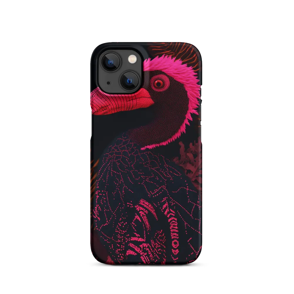 Pink Bird in Foliage | Phone Case