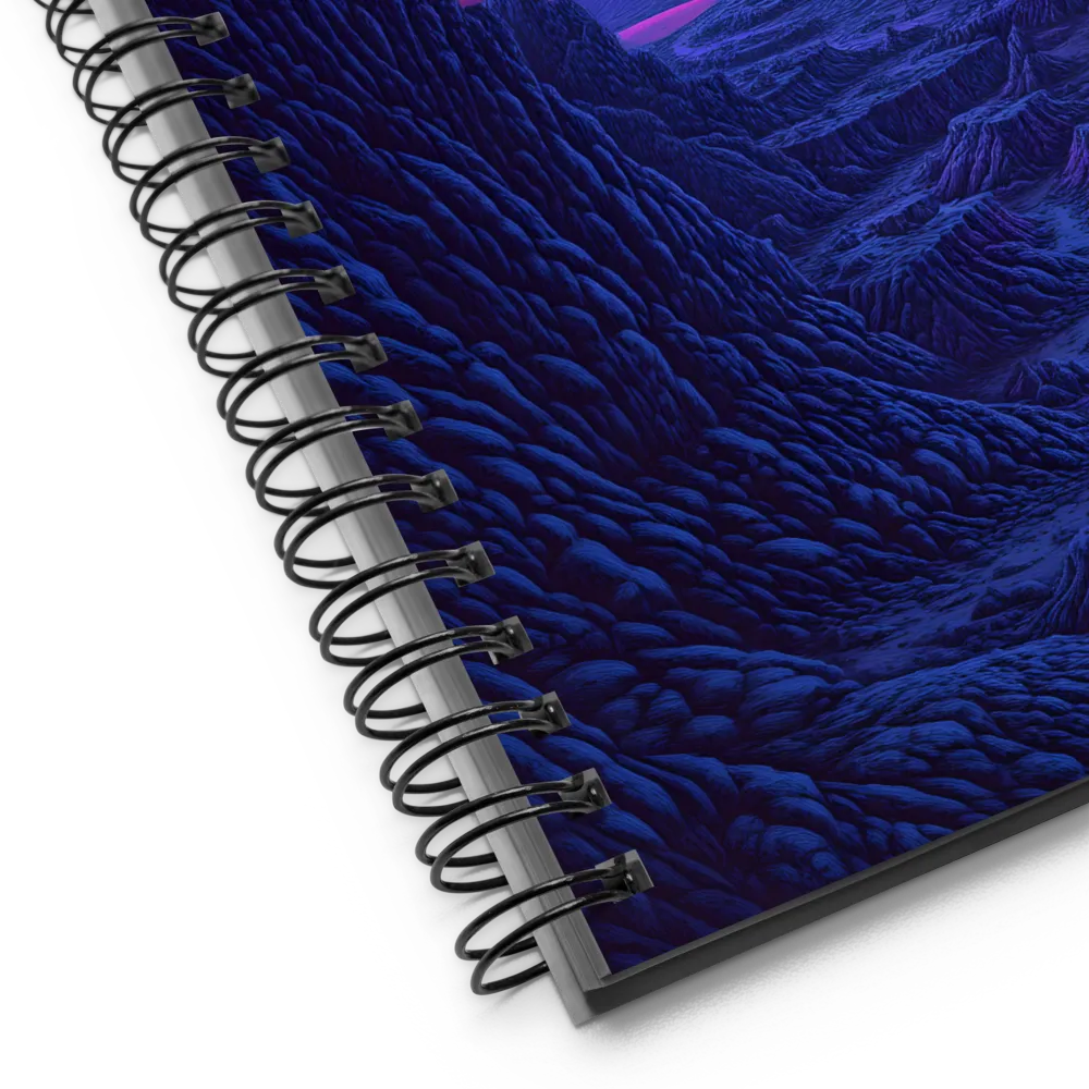 Cosmic Peaks and Purple Orb 
 Spiral Notebook | 140 pages