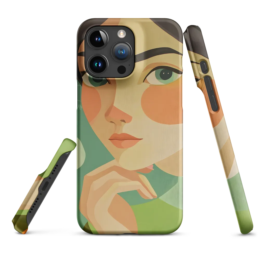 Modern Illustrative Portrait of a Woman | Phone Case