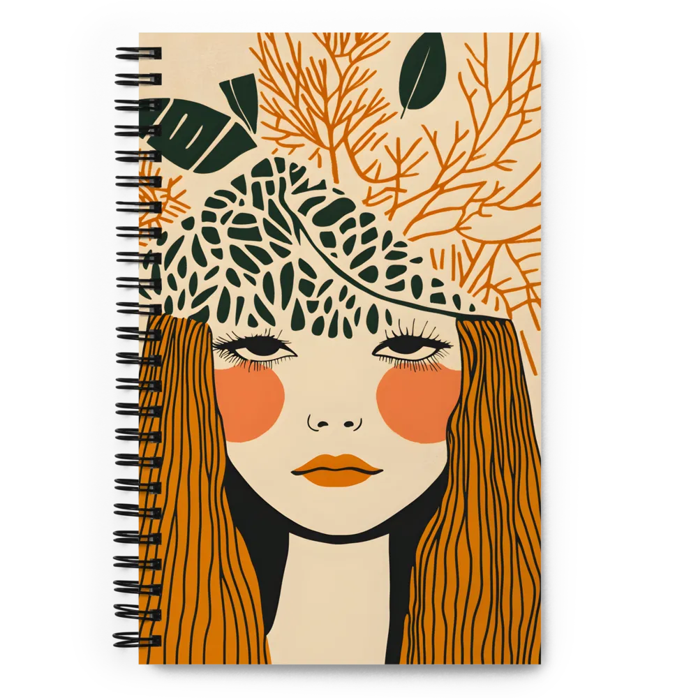 Botanical Spirit Portrait 
 Spiral Notebook | 140 pages