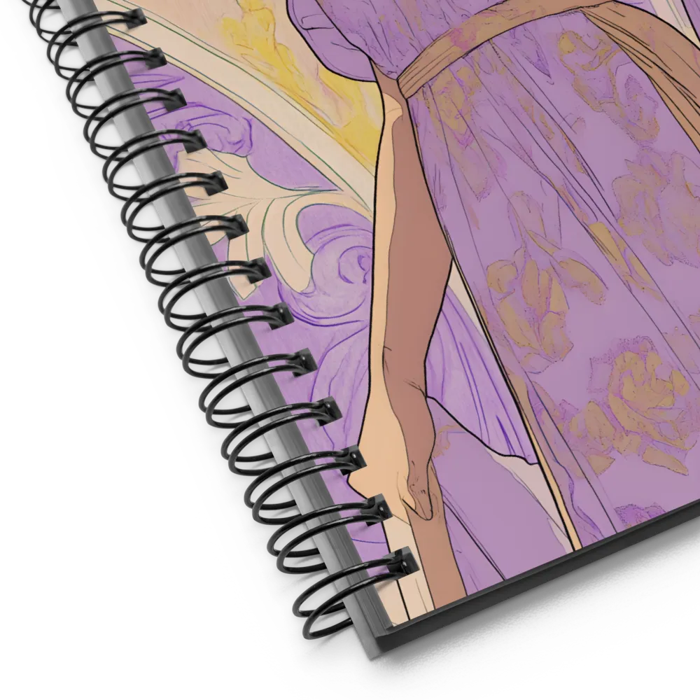 Grace of Lavender Gold 
 Spiral Notebook | 140 pages