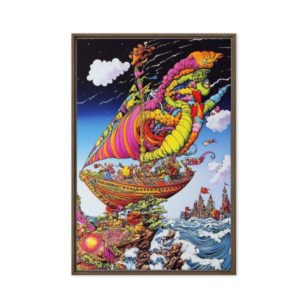 Surreal Ship with Dragon