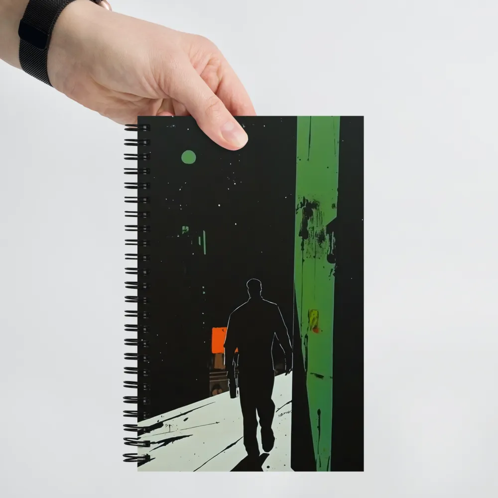 Neon Noir Stroll 
 Spiral Notebook | 140 pages