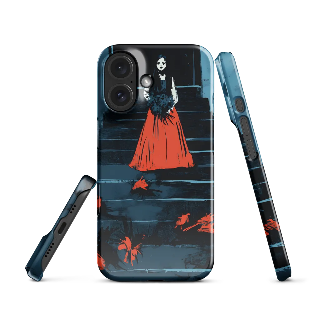 The Descent in Crimson and Blue 
 iPhone 15 Pro Max | MagSafe® Tough Case