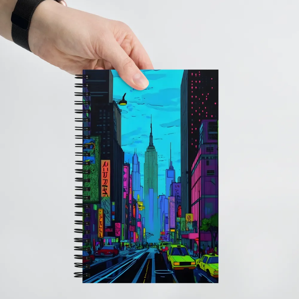 Cyberpunk Metropolis 
 Spiral Notebook | 140 pages