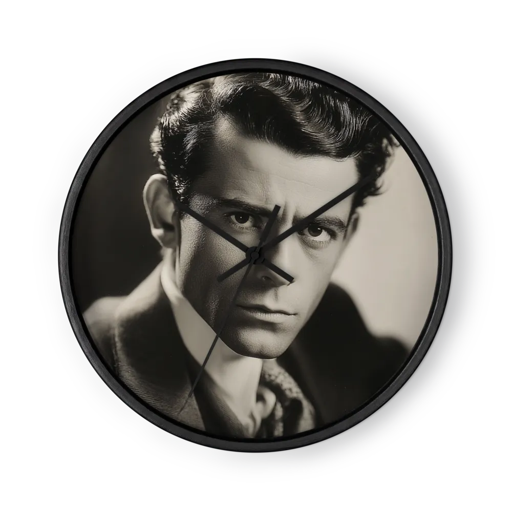 Vintage Male Studio Portrait | Wall Clock