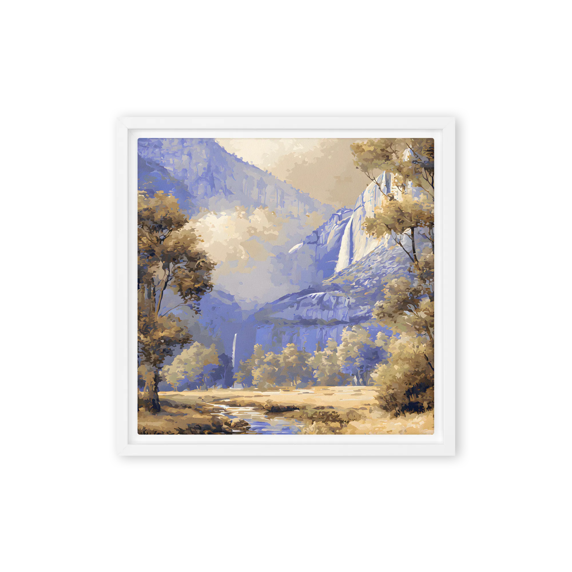 Serene Mountain Waterfall