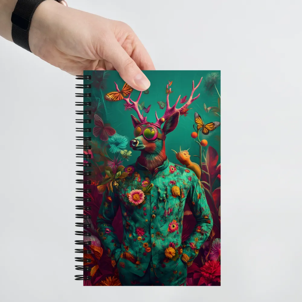 The Floral Stag 
 Spiral Notebook | 140 pages
