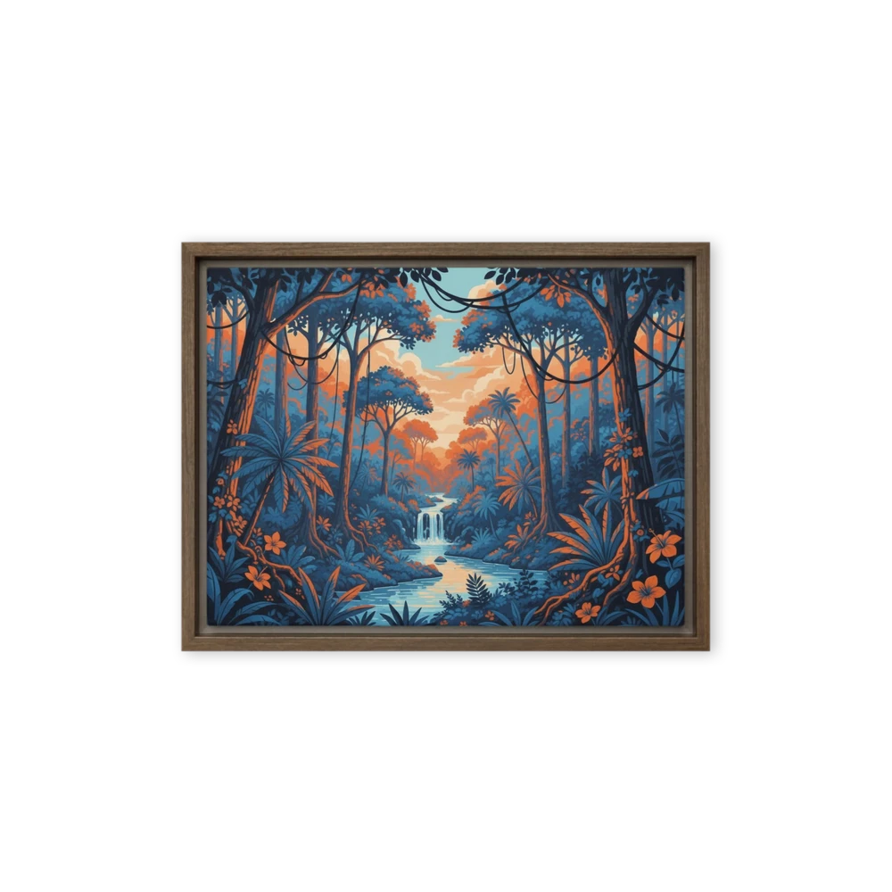 Azure Ember Falls | Art Print
